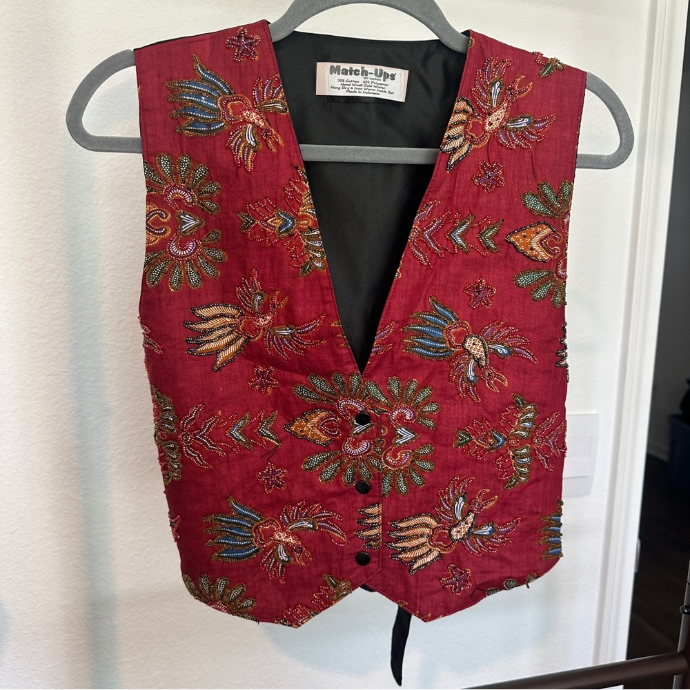Vintage Beaded Vest